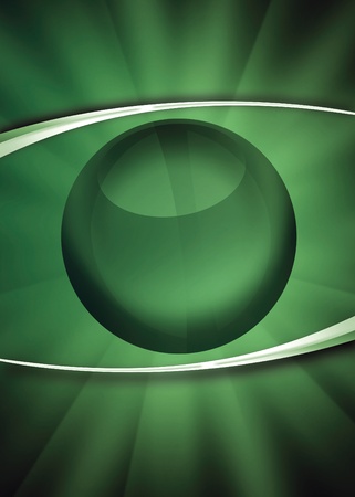 abstract illustration of the human eye with green viewの写真素材