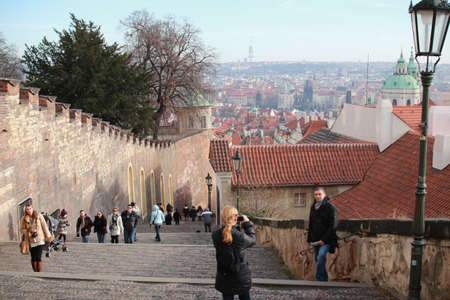 Stairway in Pragueのeditorial素材