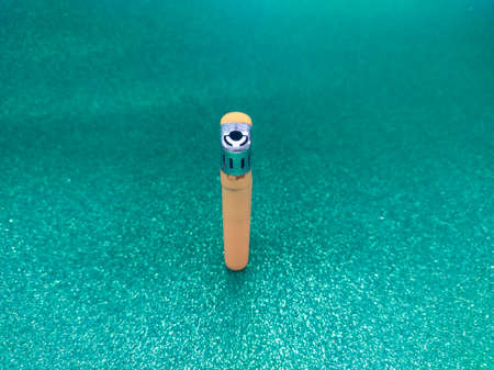 Lighter on Green Sparkle Textureの写真素材