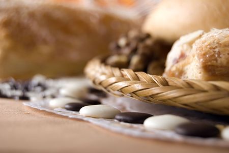 Photo of sweets, batch and nutsの写真素材