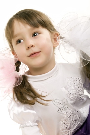 Beautiful little girl smilingの写真素材