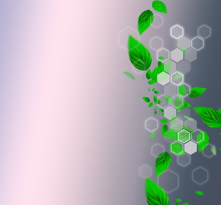 Spring leafs abstract background with place for your text. Ecological concept