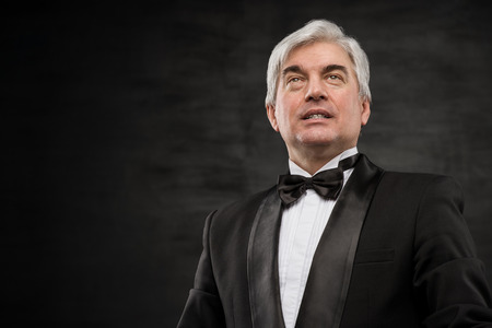 Portrait of a successful mature business man smiling - Copyspaceの写真素材