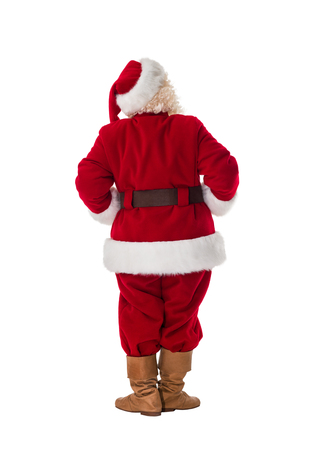 Santa Claus Full-Length Portrait from behind Santa Claus Full-Length Portrait from behind