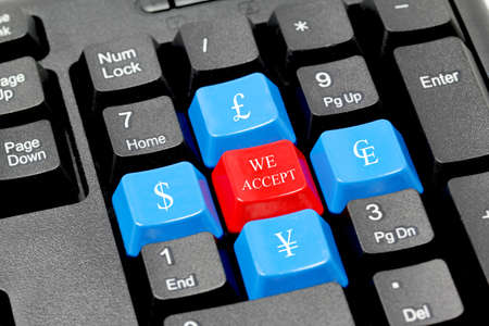We accept international currency on keyboard