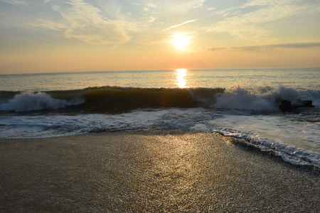 Waves and more wavesの写真素材
