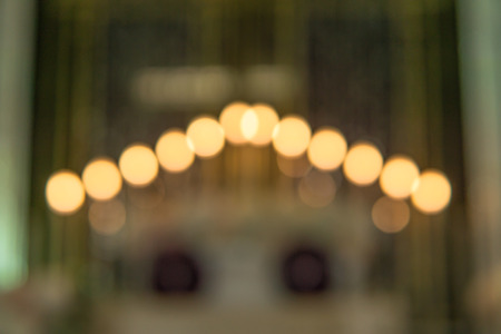 orange bokeh with blurry backgroundの写真素材