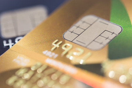 smart ship in credit cardの写真素材