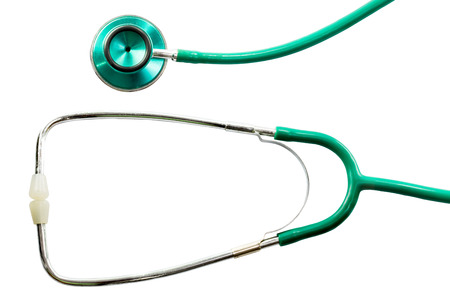 Stethoscope isolated on white backgroundの写真素材