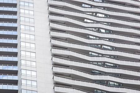 Windows office building for backgroundの写真素材