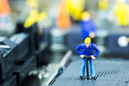 Team of engineers repairing circuit mother board. Computer repair conceptの写真素材