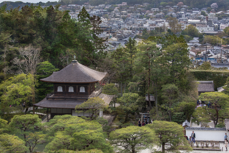 Silver Pavilion at Ginkakuji Temple, Kyoto Japanのeditorial素材