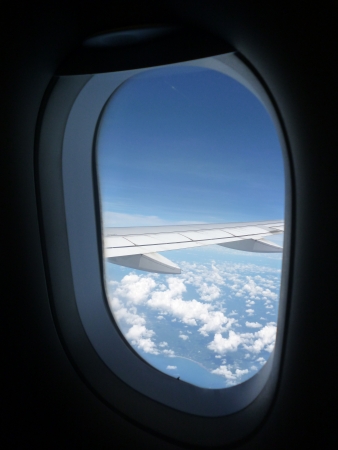         The sky in the afternoon from Bangkok to Krabi  This is the first flight in my life  I feel i am near heaven when i see through clouds in the sky  の写真素材