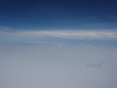         The sky in the afternoon from Bangkok to Krabi  This is the first flight in my life  I feel i am near heaven when i see through clouds in the sky  の写真素材