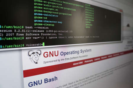 BANGKOK, THAILAND - 26th FRIDAY SEPTEMBER 2014 : Screenshot of the bash shell script to test the...