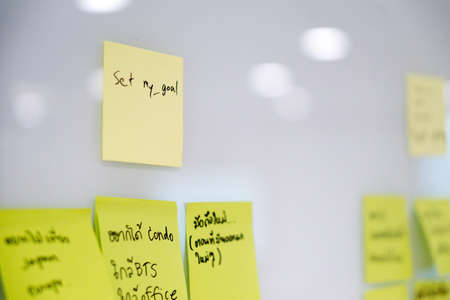 Business ideas on the wall