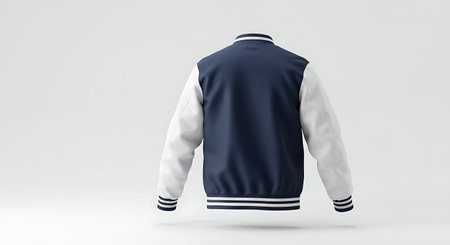 Mockup of a sports jacket, isolated on a white backgroundの素材