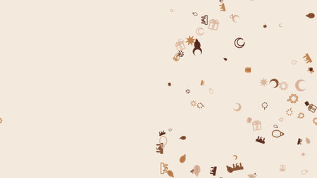 Small pieces of colored paper scattered on a white surfaceの写真素材