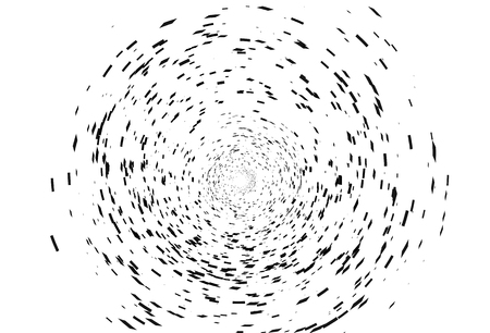 Stars pixel space scattered splash on galaxy technology abstract background, black and white distress eye of storm conceptのイラスト素材