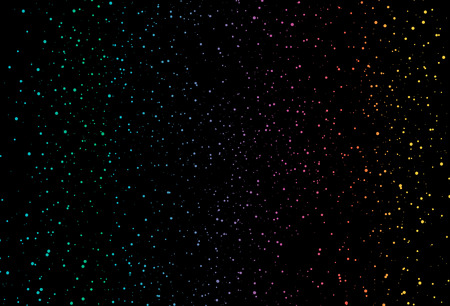 Multicolor celebration vector texture template. Star dust distress scatter galaxy space night sky abstract Backgroundのイラスト素材