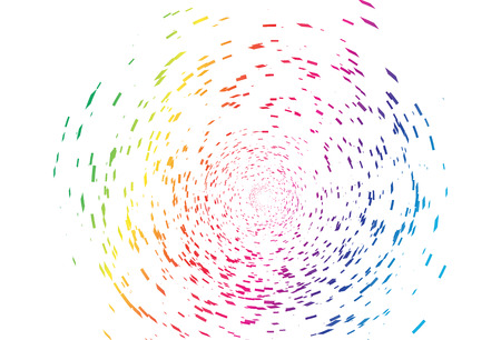 Stars pixel space scattered splash on galaxy technology abstract background, spectrum multicolor theme eye of storm conceptのイラスト素材