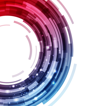 Abstract technology background circle digital graphic wallpaper web template futuristic information with light bright stars dust particles, orbit eyesのイラスト素材