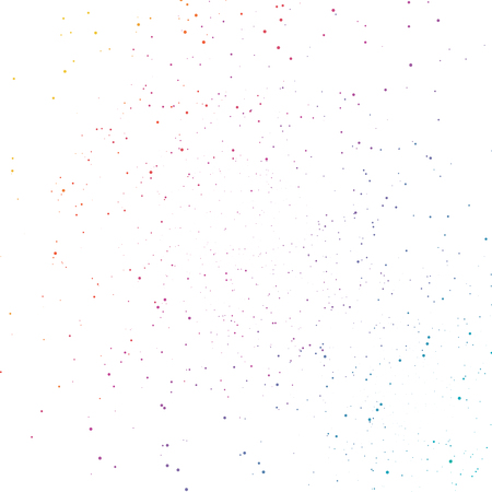 Colorful splashing of spots stars dust scatter celebration concept abstract background vector illustrationのイラスト素材