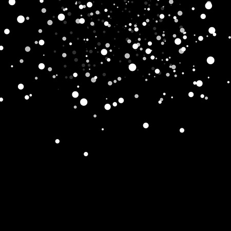 Texture, Snow falling white distress spots scatter splashing abstract background vector illustrationのイラスト素材