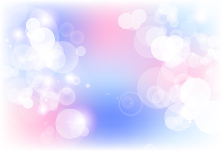 Blurry bubble magic blink sparkle stars scatter shiny purple and pink abstract background vector illustrationのイラスト素材
