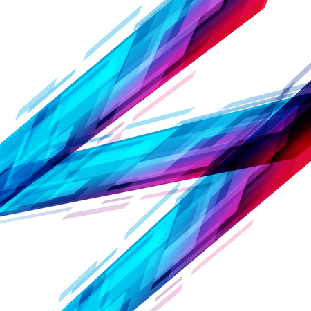 Digital technology rainbow gradient concept vector illustrationのイラスト素材