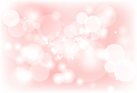 Blurry bubble air Bokeh abstract background soft pink pastel vector illustrationのイラスト素材
