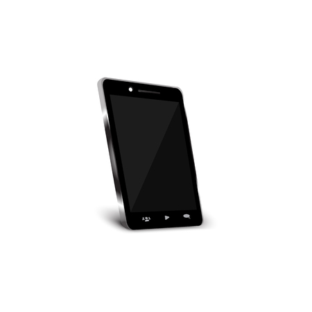Phone and mobile flat design isolated on white background vector illustrationのイラスト素材