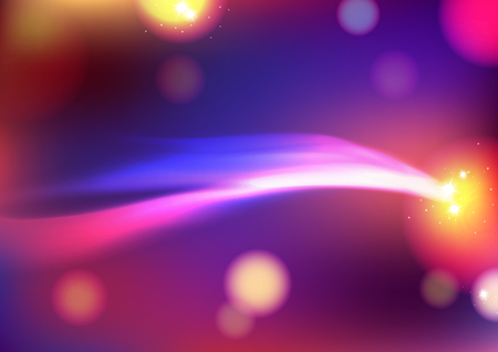 Wave ray motion, stars galaxy space concept with blurry fantasy colorful abstract background vector illustrationのイラスト素材
