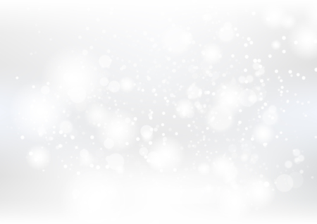 Abstract background, silver and white dust particles scatter and stars scatter sparkle blurry vector illustration, winter seasonのイラスト素材