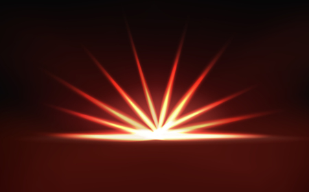 Stars burst explosion, light neon bright effect, fires of solar flare concept abstract background vector illustrationのイラスト素材