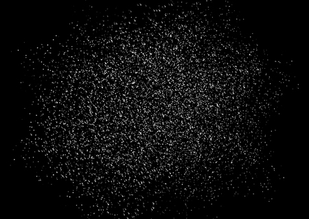 Stars cluster scatter brush, noise and grain texture on black abstract background vector illustrationのイラスト素材