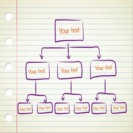blank Hierarchy diagram のイラスト素材