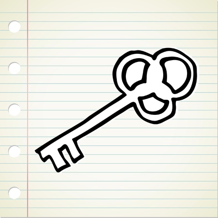 doodle keyのイラスト素材