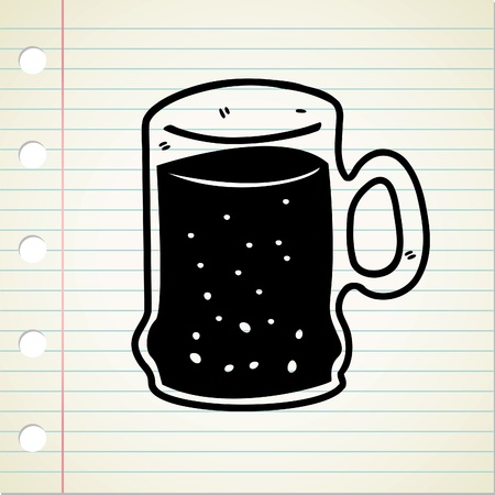 beer doodleのイラスト素材