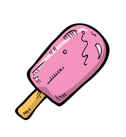 ice cream in doodle styleのイラスト素材