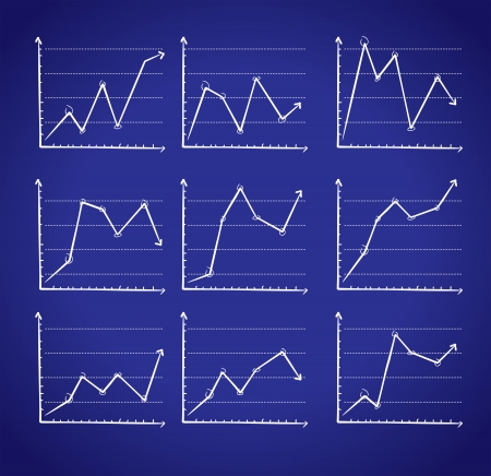 graphic chart doodleのイラスト素材