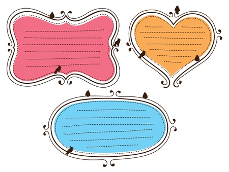 cute frame doodleのイラスト素材