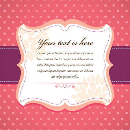 cute floral frameのイラスト素材