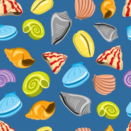 sea shells backgroundのイラスト素材