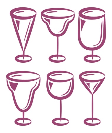 various glass setのイラスト素材