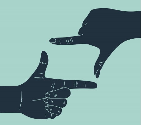 frame handのイラスト素材