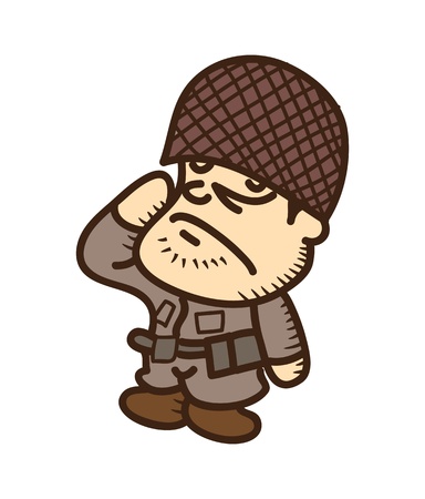 soldier cartoonのイラスト素材