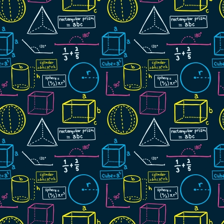 mathematics backgroundのイラスト素材