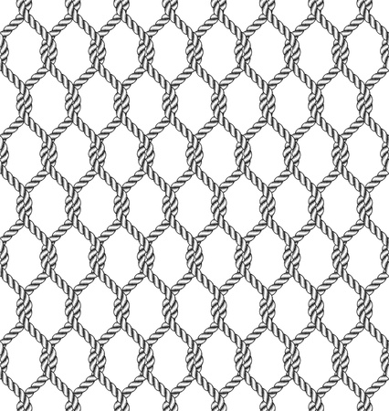 seamless rope knot patternのイラスト素材