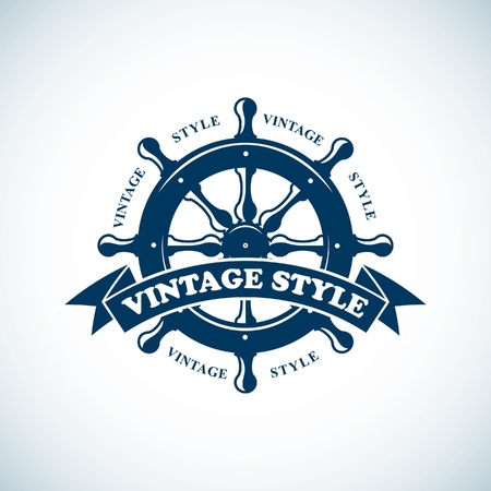 vintage nautical emblemのイラスト素材